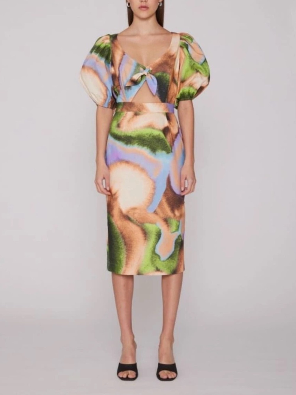 NEW Rotate "cara" Cut-out Dress In Multicolor 10